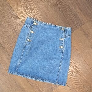 VINTAGE 1980S MADE IN THE SHADE DENIM SKIRT SIZE 5.   #7036